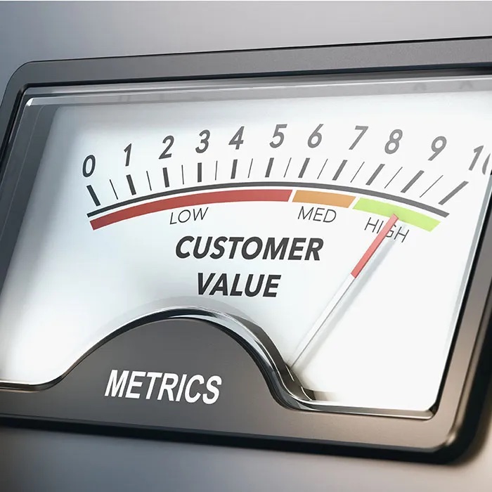 Customer Value meter showing high value for Eco customers.